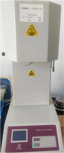 Melt mass flow rate